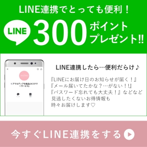 LINE連携で300ポイントプレゼント